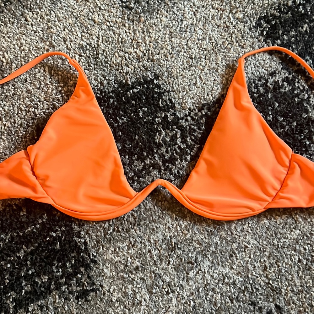 Orange bikini top